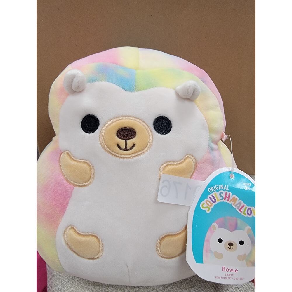 SQUISHMALLOWS 8" Bowie the Sleepy Hedgehog 0176